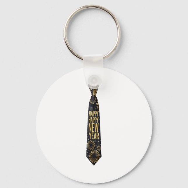 2026 New Year's Party Funny Fireworks Party New Ye Key Ring (Front)
