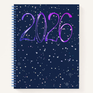 2026 number year artistic journal Spiral Notebook