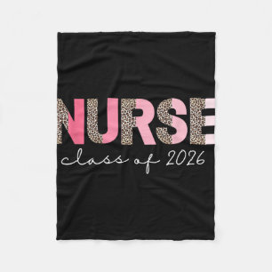 2026 Nurse Graduation, Nursing Grad Cl Of 2026 Fleece Blanket