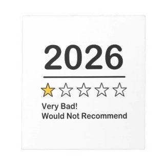2026 one star rating very bad year notepad