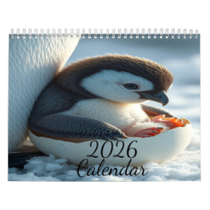 “2026 Penguin Calendar – Baby Penguin Art”