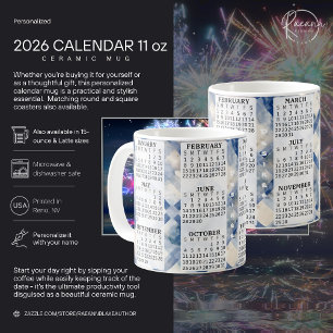 2026 Personalised 11 oz. Calendar Ceramic Mug