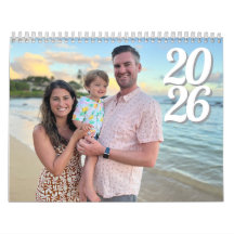 2026 Personalised Family Photo Calendar