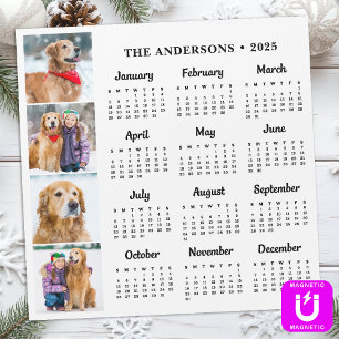2026 Personalised Pet Dog Family Photos Calendar