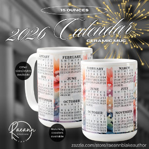 2026 Personalized 15 oz. Calendar Ceramic Mug