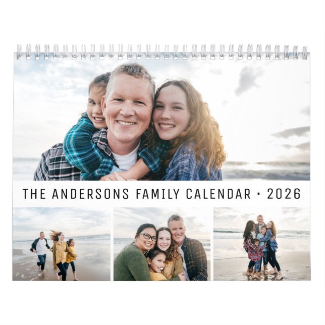 2026 Personalized Family Simple Minimalist  Calendar (Cover)