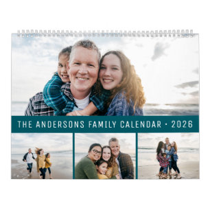 2026 Personalized Family Simple Minimalist  Calendar