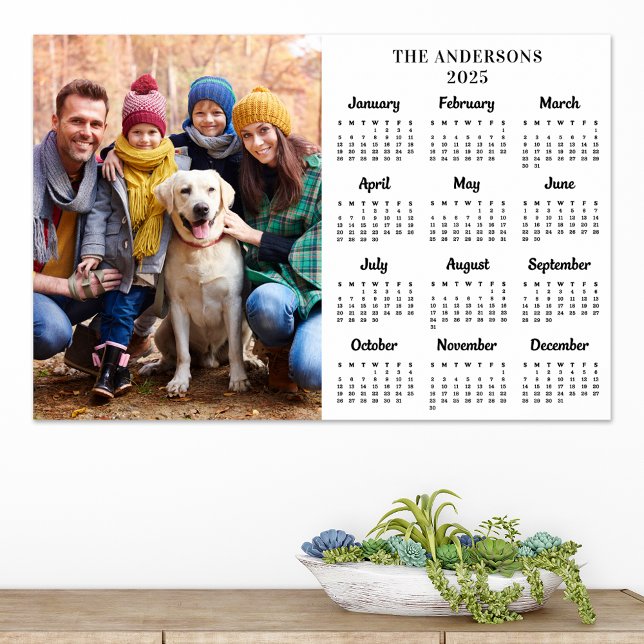 2026 Personalized Photo New Year 12 Month Calendar Poster (Creator Uploaded)