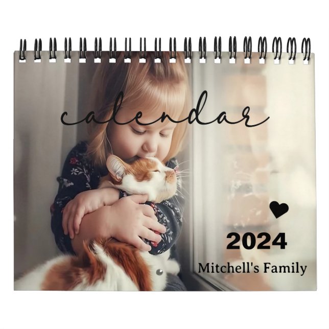 2026 Pets Custom Photo Create Your Own Calendar (Cover)