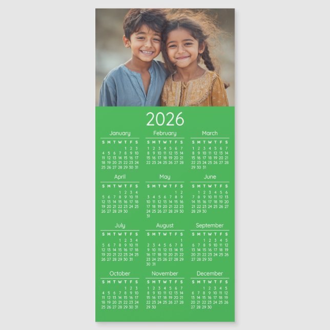 2026 Photo Calendar Kids Family Portrait (Front)