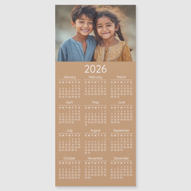 2026 Photo Calendar Kids Family Portrait (Front)