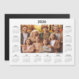 2026 Photo Calendar Magnet