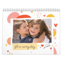 2026 Photo Calendar Motivational Shine Every Day