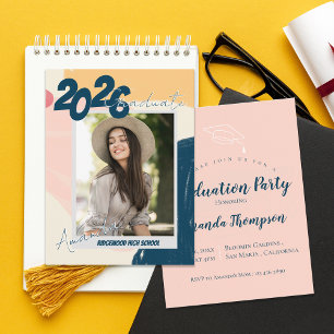 2026 Photo Grad Announcement & Party Invitation Postcard