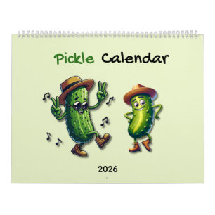 2026 Pickle Character Themed  Calendar