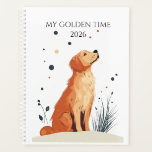 2026 Planner Gift For Golden Retriever Lovers