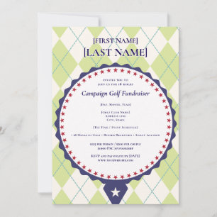 2026 Political Candidate Golf Scramble Fundraiser Invitation