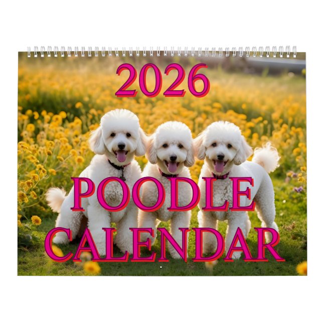 2026 POODLE CALENDAR (Cover)