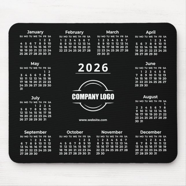 2026 Promotional Business Logo Mouse Mat (Front)