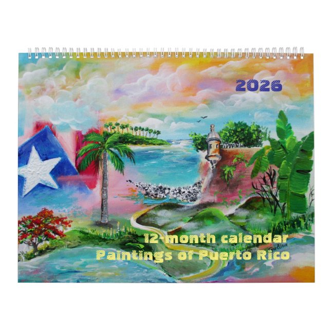 2026 Puerto Rico 12-month Calendar (Cover)