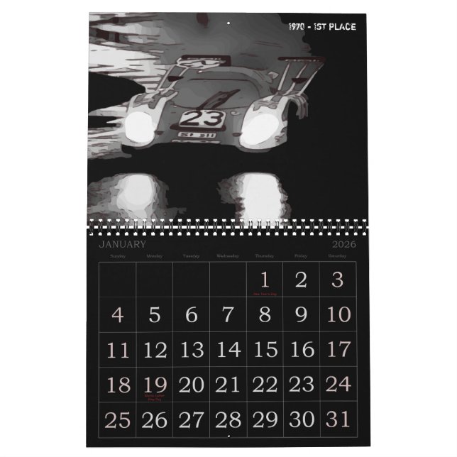 2026 RACING CALENDAR (Jan 2026)