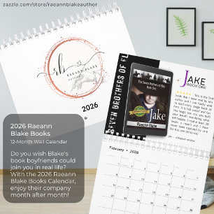 2026 Raeann Blake Books Calendar