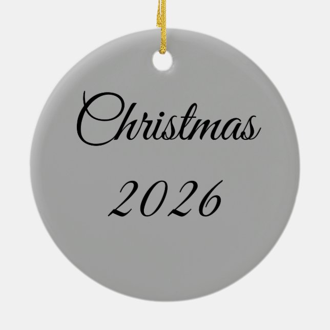 2026 Rainbow Hearts Ceramic Tree Decoration (Back)