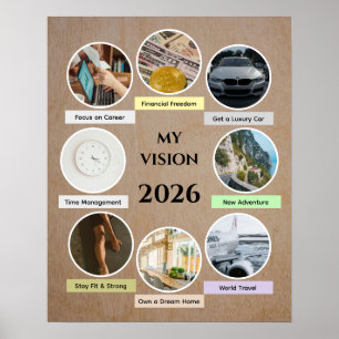 2026 Random Modern Circle Photo Vision Poster