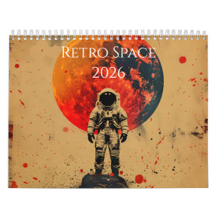 2026 Retro Space Art Calendar