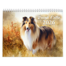 2026 Rough Collies Calendar