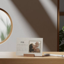 2026 Rustic Family Easel Calendar February