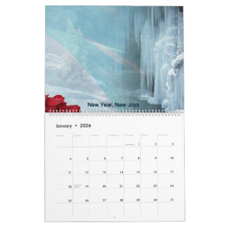 2026 Scenic Seasons Monthly Wall Calendar