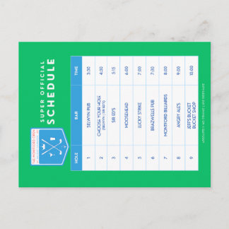 2026 Schedule Holiday Postcard