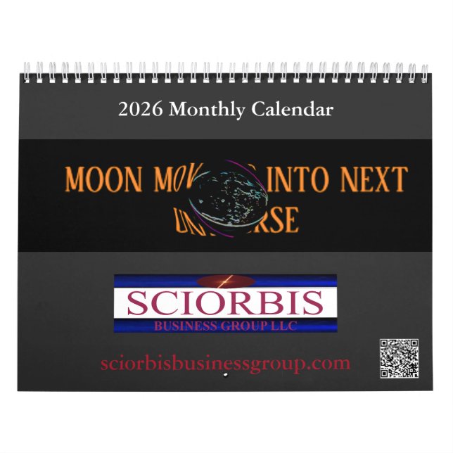2026 Sciorbis 12 Month Warped Moon Calendar (Cover)