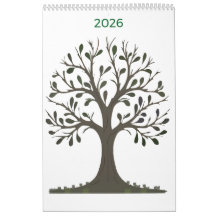 🌿 2026 Seasonal Wall Calendar - Art Nature