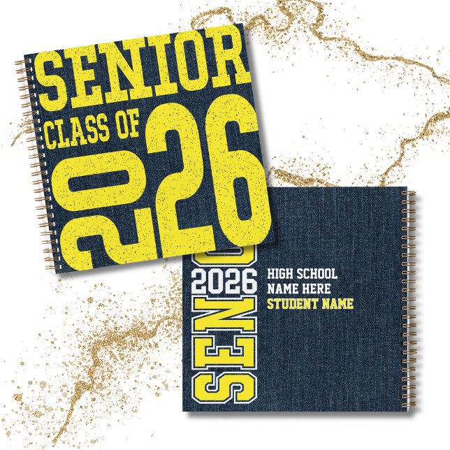 2026 Senior Year Modern Graphic Keepsake Autograph Notebook (Creator Uploaded)