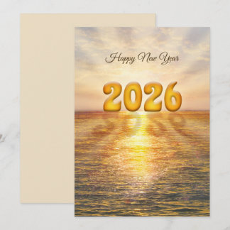 2026 showing up at the horizon holiday card