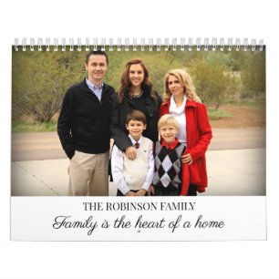 2026 Simple Create Your Own Custom Family Photo Calendar