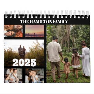 2026 Simple Custom Family Photo Collage   Calendar