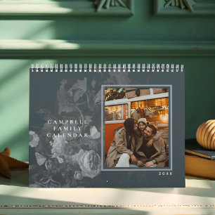 2026 Sleek Stylish Floral Artistic Photopop Calendar