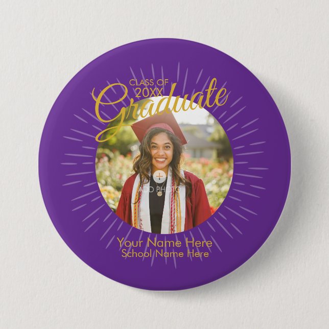 2026 Star Graduate Button (purple) (Front)