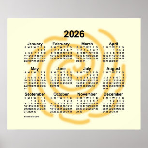 2026 Sunny Days Calendar by Janz Poster