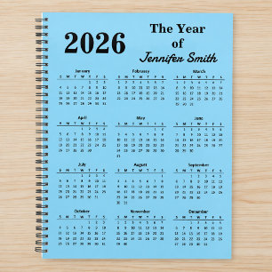 2026 The Year of Custom Name Personalized Planner