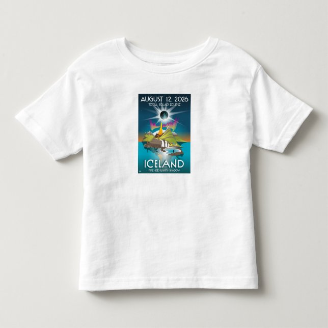 2026 total eclipse in Iceland - t-shirt (Front)