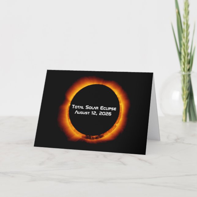 2026 Total Solar Eclipse Card (Front)