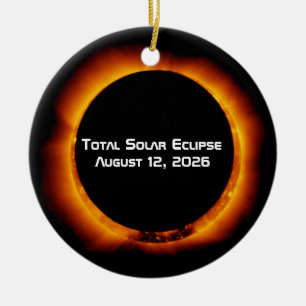 2026 Total Solar Eclipse Ceramic Tree Decoration