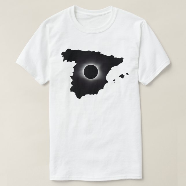 2026 Total Solar Eclipse España Country T-Shirt (Design Front)