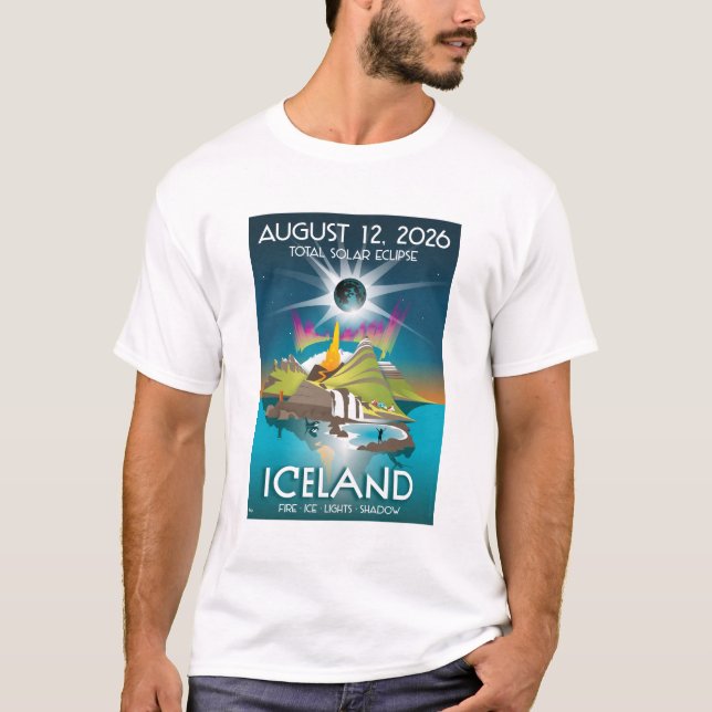 2026 total solar eclipse in Iceland - T-Shirt (Front)