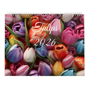 2026 Tulips Wall Calendar