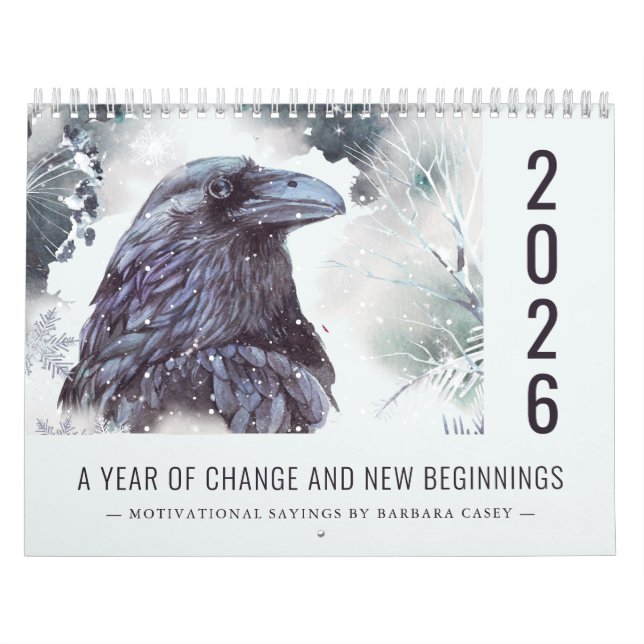 2026 Universal Year of Change Motivational Sayings Calendar (Cover)